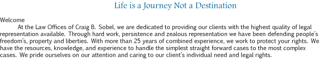 Life is a Journey Not a Destination